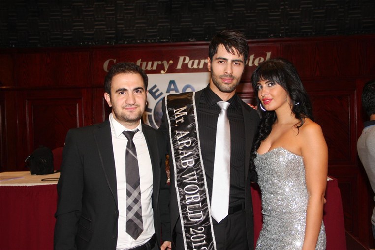 Press conference of Mr Arab world 2012